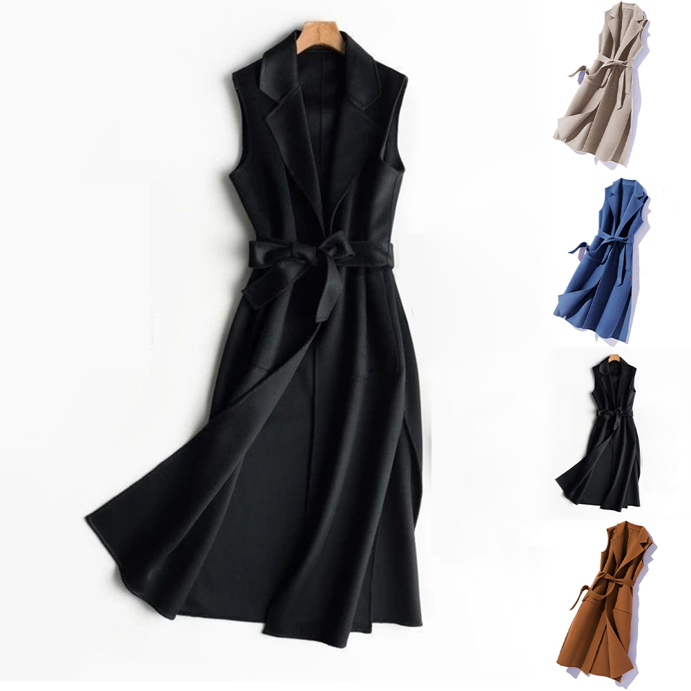 Women'S Formal Wear Cardigan - Dames thermisch vest met omgeslagen kraag,