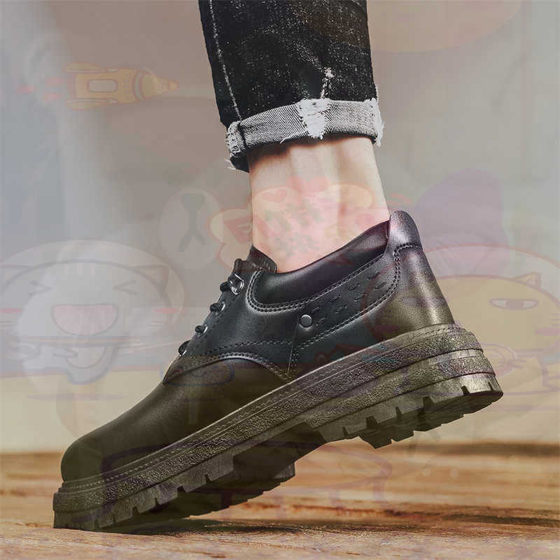 Women Formal Office Wear Shoes - Donker natuurlijk leer Mode-sneakers Tennis Herensneakers