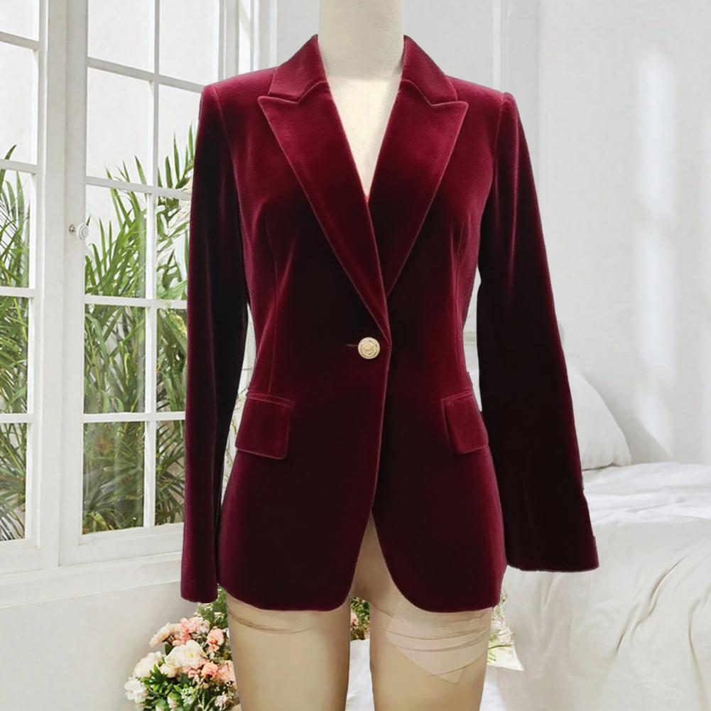 Women'S Formal Wear For Wedding Guest - Fluwelen grote maat dames gala-jas met