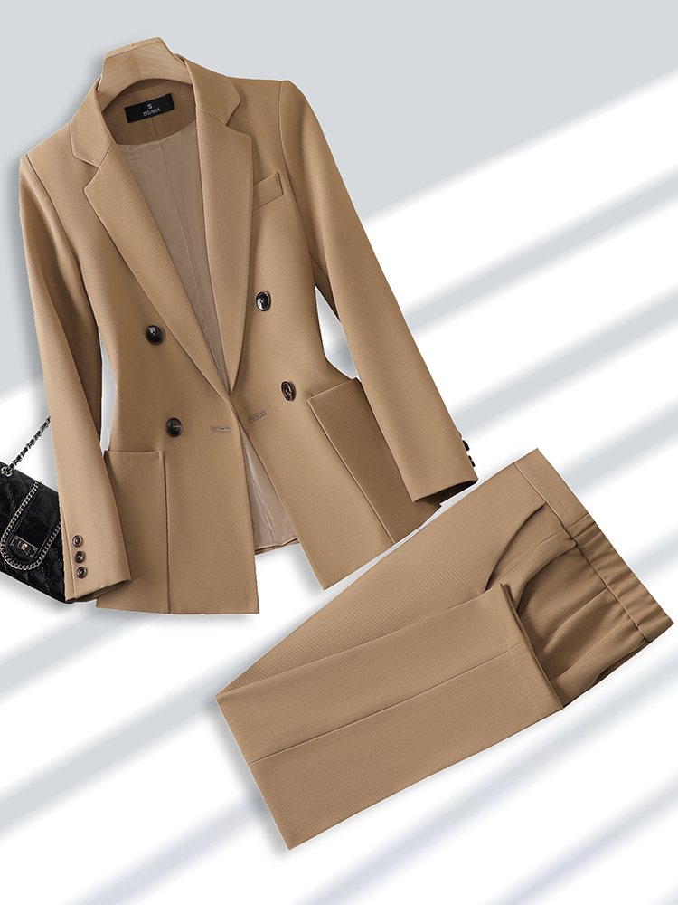 Women'S Formal Wear Pants Suit - Mode Dames Broekpak Formele Dames Kantoorwerkkleding
