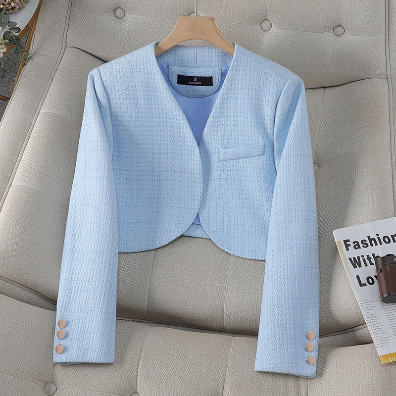 Women'S Formal Wear Cardigan - Mode Vrouwen Formele Blazer Dames Wit