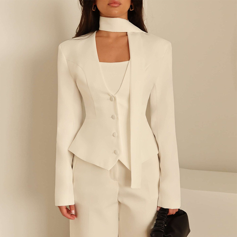 Women'S Formal Wear For Wedding Guest - Herfst Vrouwen Pak 1-delige Korte Blazer