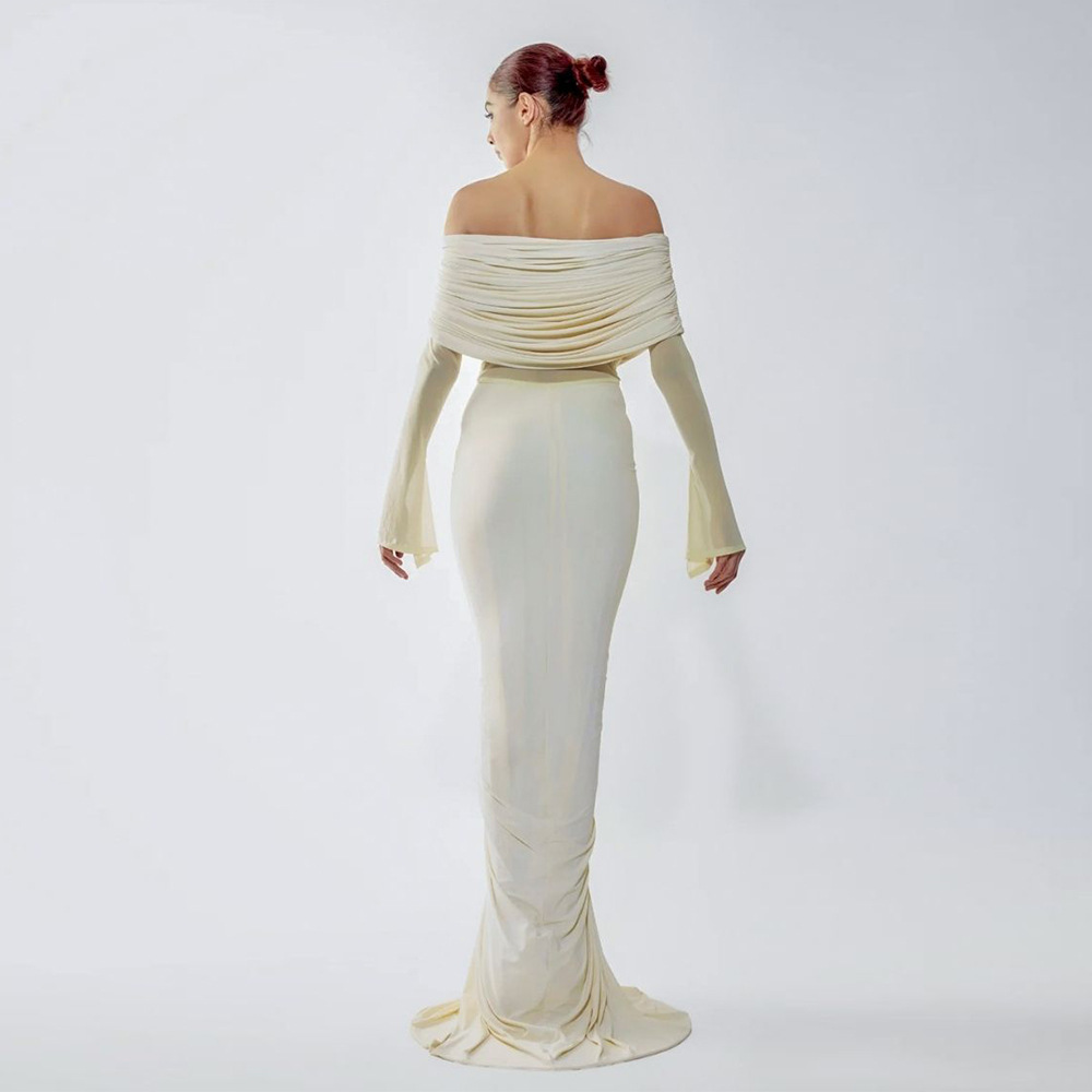 Beige vrouwen galajurk sexy of - Women'S Formal Wear For Wedding Guest recensie en prijs