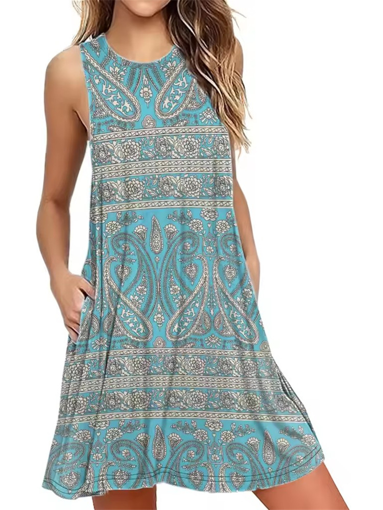 9XL Plus Size Zonnejurk Losse  - Shift Dress Sleeveless recensie en prijs