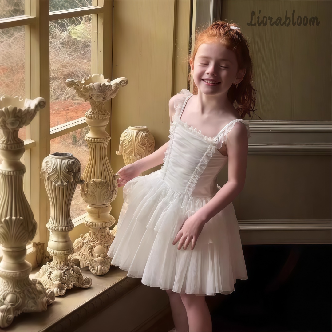 Witte tule bloemenmeisjesjurk  - Formal Attire Woman recensie en prijs