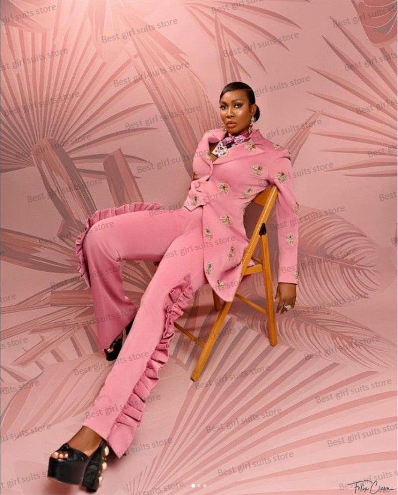 Roze Bruiloft Damespak Set Bla - Women'S Formal Wear For Wedding Guest recensie en prijs