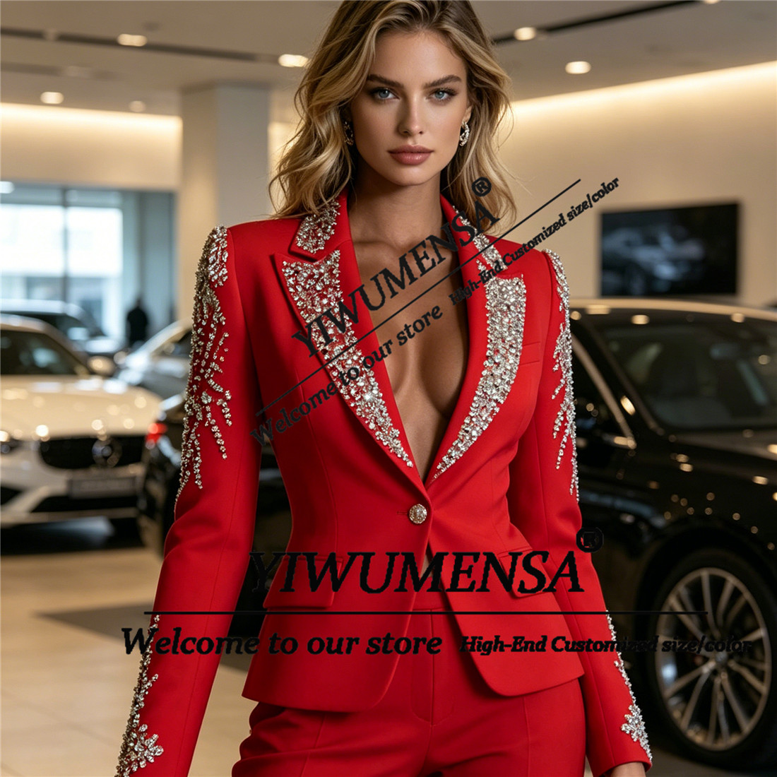 Luxe Damespakken 2-delige sets - Women'S Formal Wear Pants Suit recensie en prijs