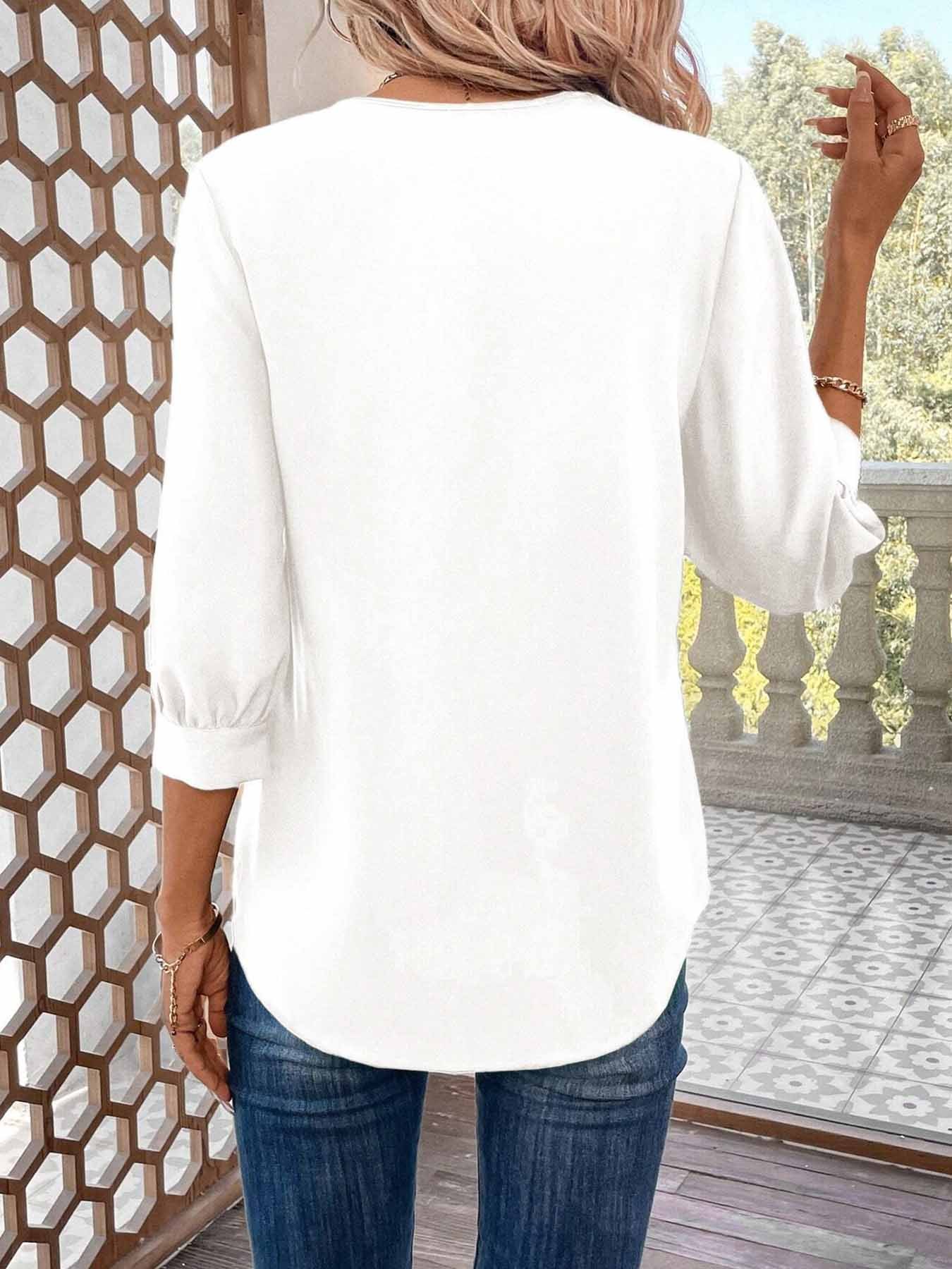 Klassiek damesoverhemd met V-h - Women Formal Wear Tops recensie en prijs