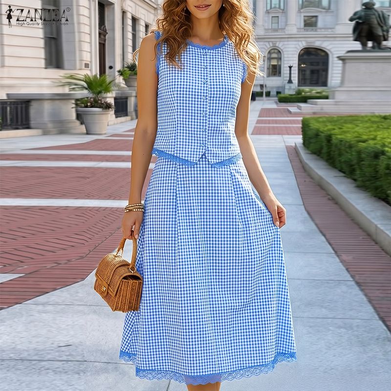 Elegante Vrouwen 2 Stuks Sets  - Shift Dress Sleeveless recensie en prijs