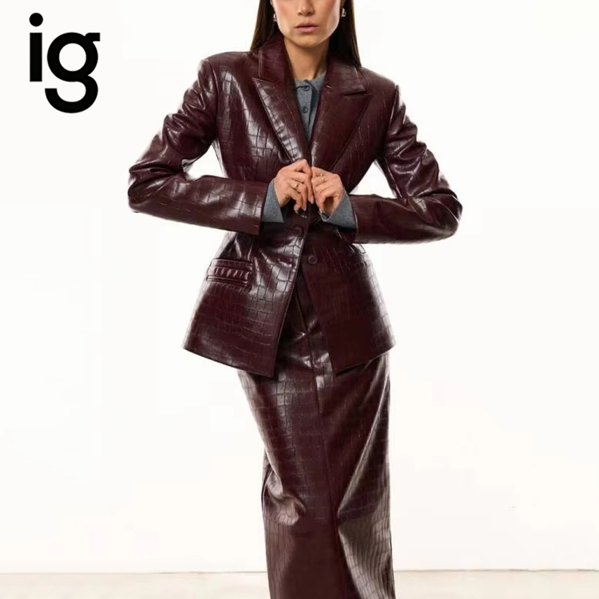 IG Dames Bourgondische Croc Ku - Formal Attire Woman recensie en prijs