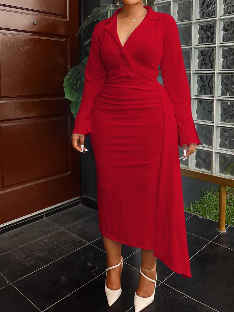 Plus Size Mollige Jurk Bochtig - Women Formal Wear Dress recensie en prijs