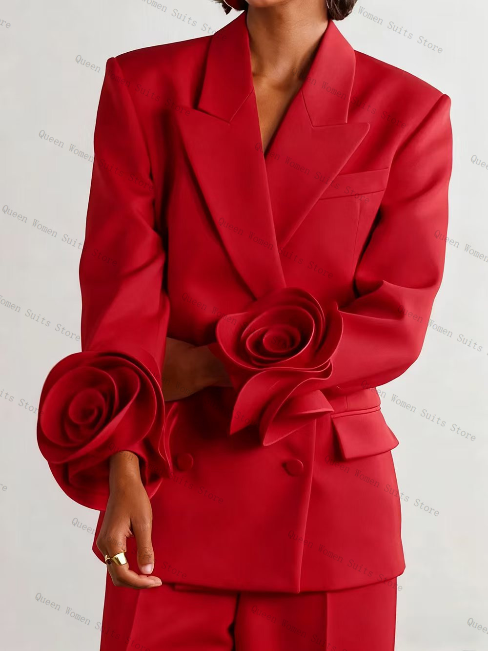 Luxe Rode Vrouwen Pak Set 2-de - Women'S Formal Wear For Wedding Guest recensie en prijs