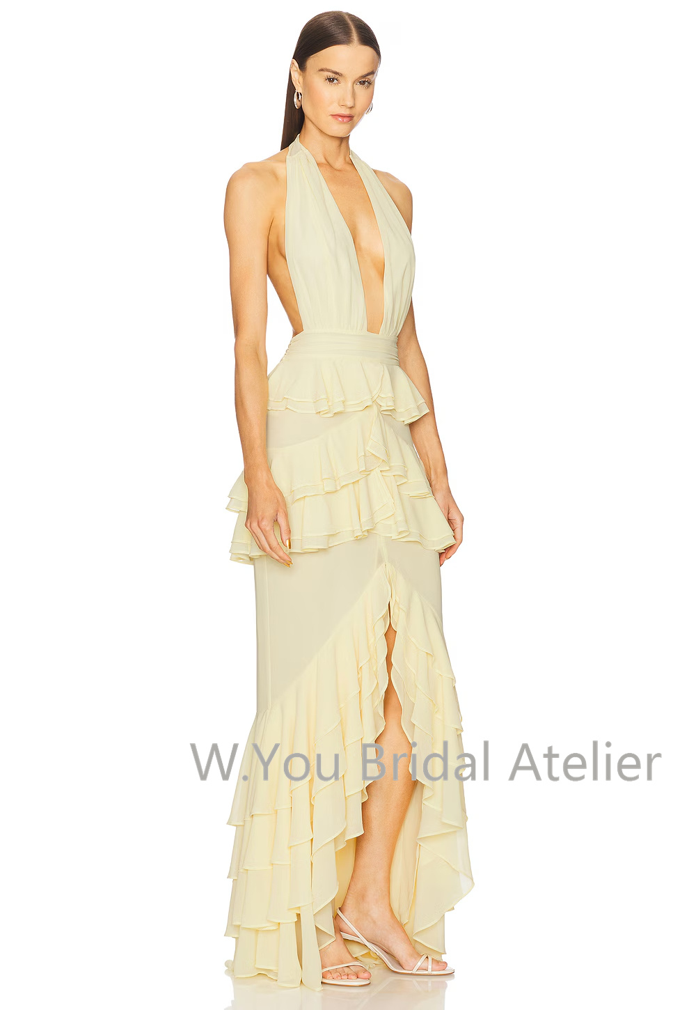Avondjurken Diepe V-hals Halte - Women'S Formal Wear For Wedding Guest recensie en prijs