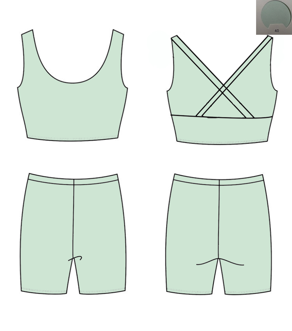 Monochroom yogamateriaal Back  - Monochrome Suit Set recensie en prijs