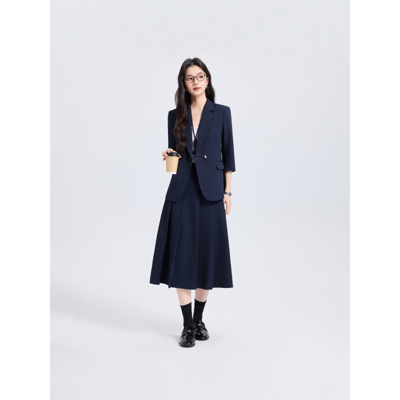 Marineblauwe damespakset voor  - Women'S Formal Wear Pants Suit recensie en prijs