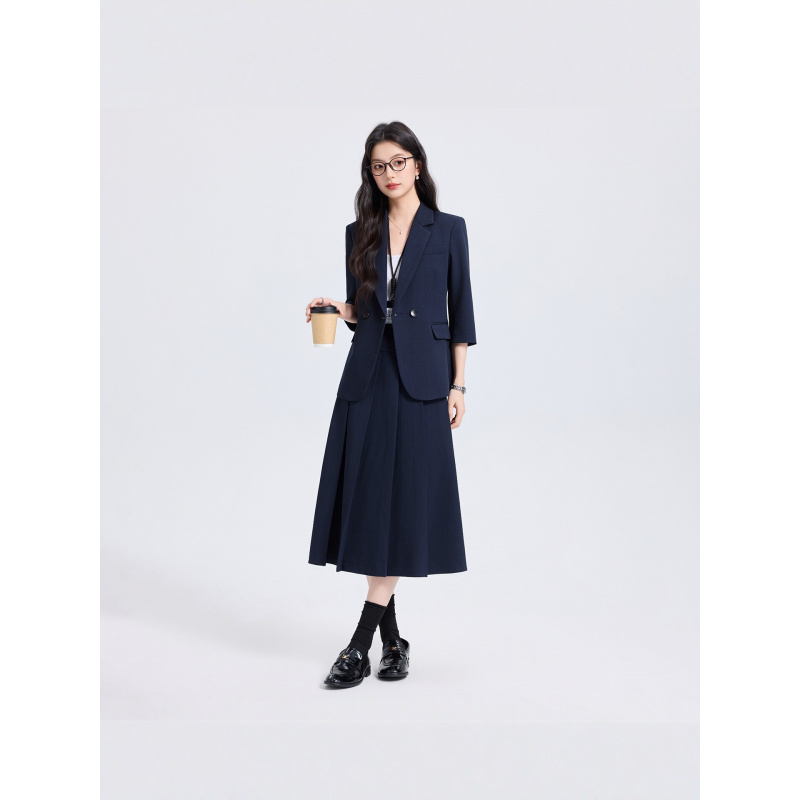 Marineblauwe damespakset voor  - Women'S Formal Wear Pants Suit recensie en prijs