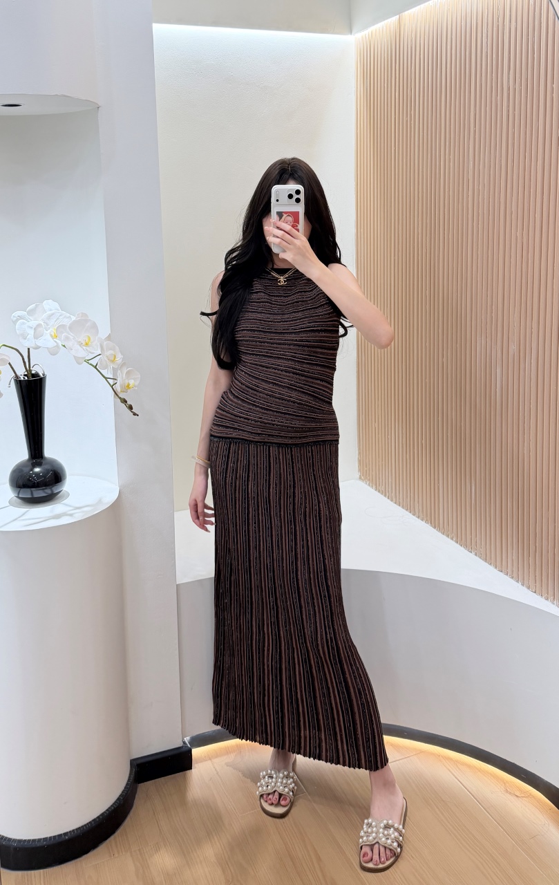 Gestreepte 2-delige damesavond - Formal Attire Woman recensie en prijs