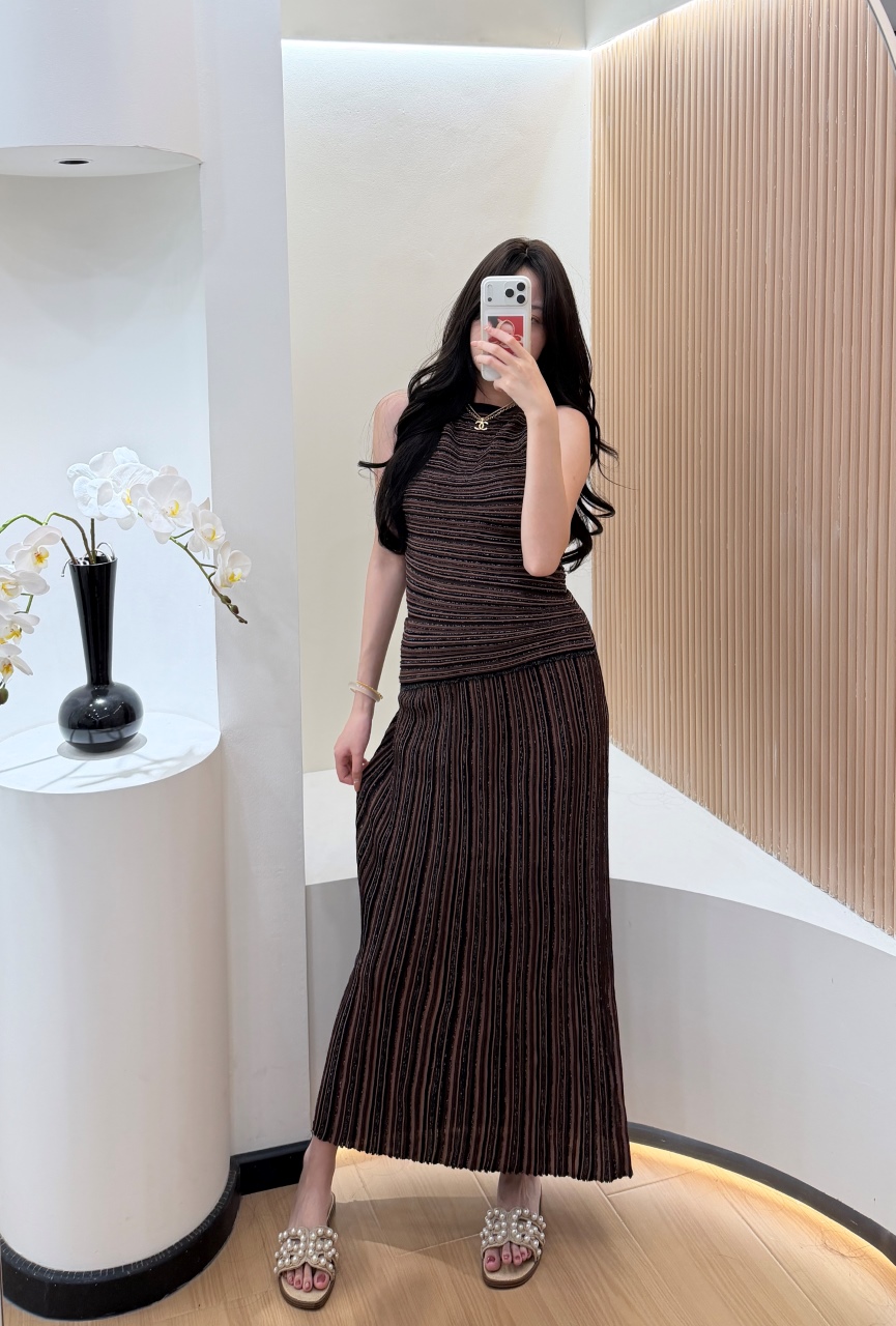 Gestreepte 2-delige damesavond - Formal Attire Woman recensie en prijs