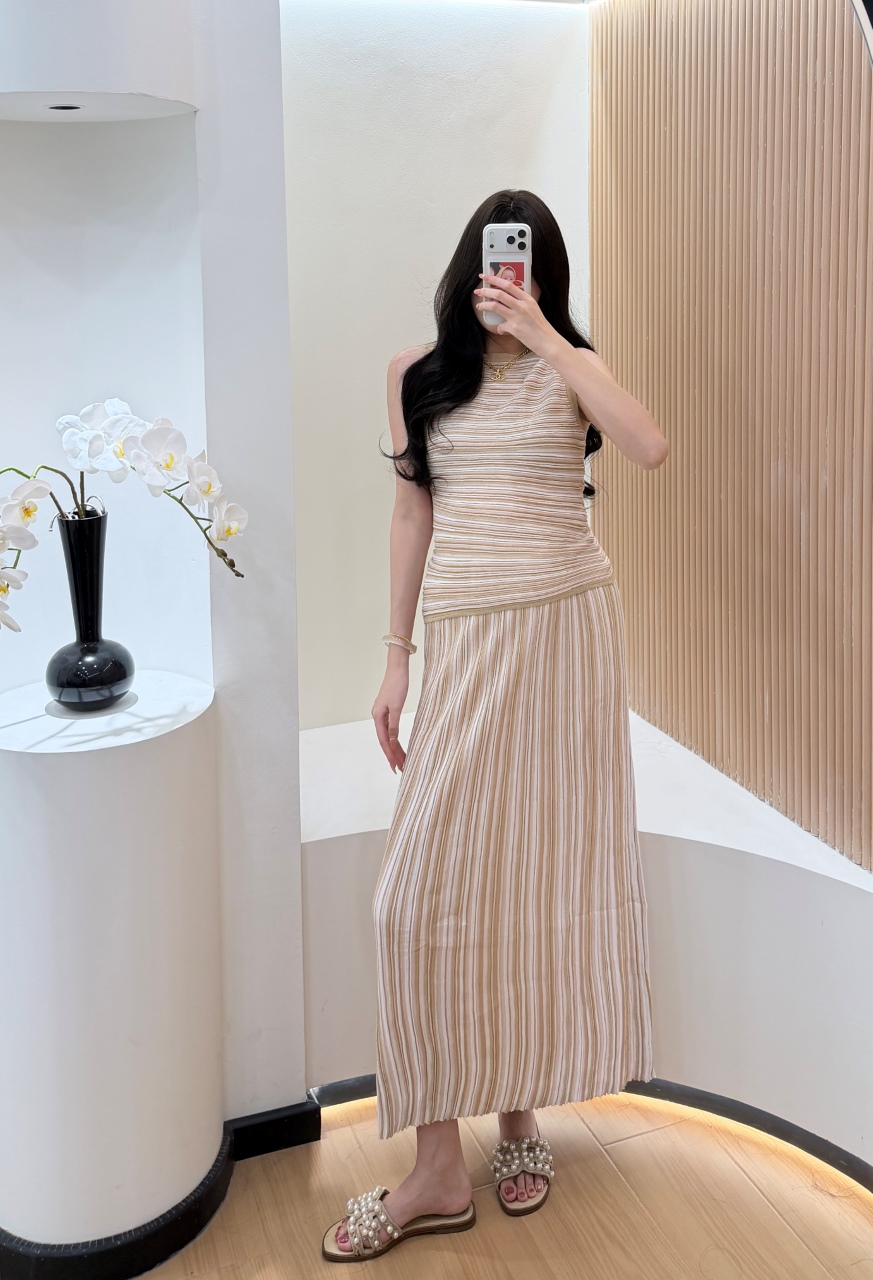 Gestreepte 2-delige damesavond - Formal Attire Woman recensie en prijs
