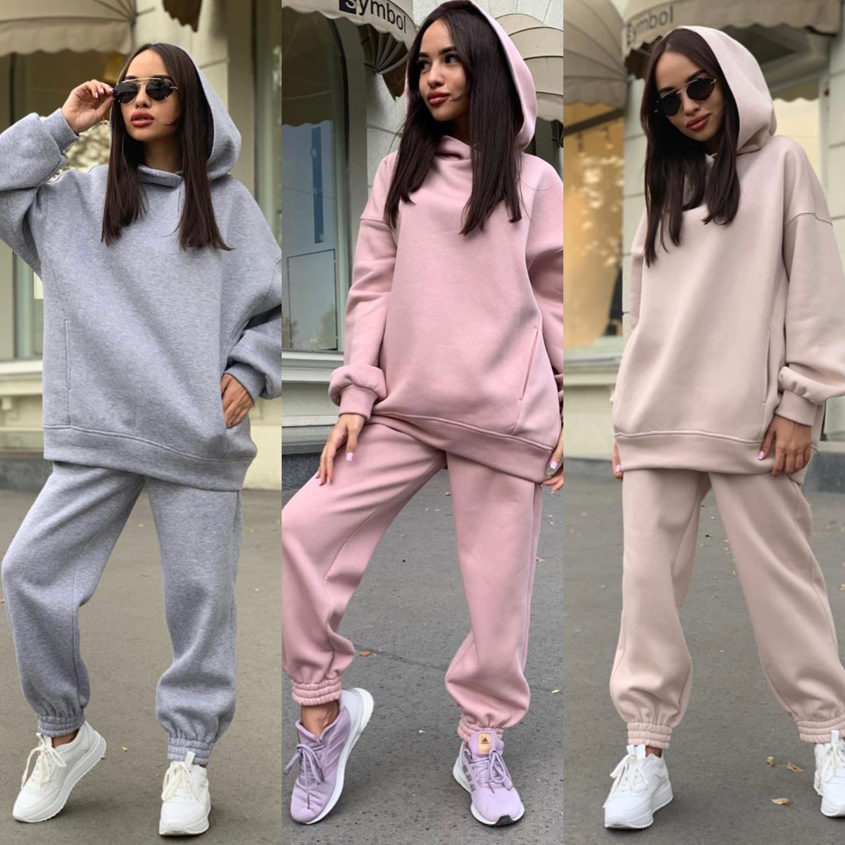 Monochrome hoodie-set met capu - Monochrome Suit Set recensie en prijs