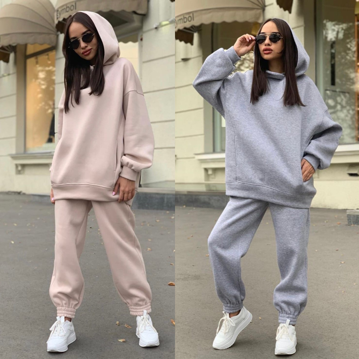 Monochrome hoodie-set met capu - Monochrome Suit Set recensie en prijs