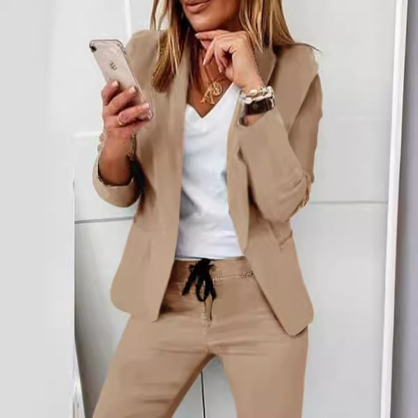 Dames monochroom casual pak te - Monochrome Suit Set recensie en prijs